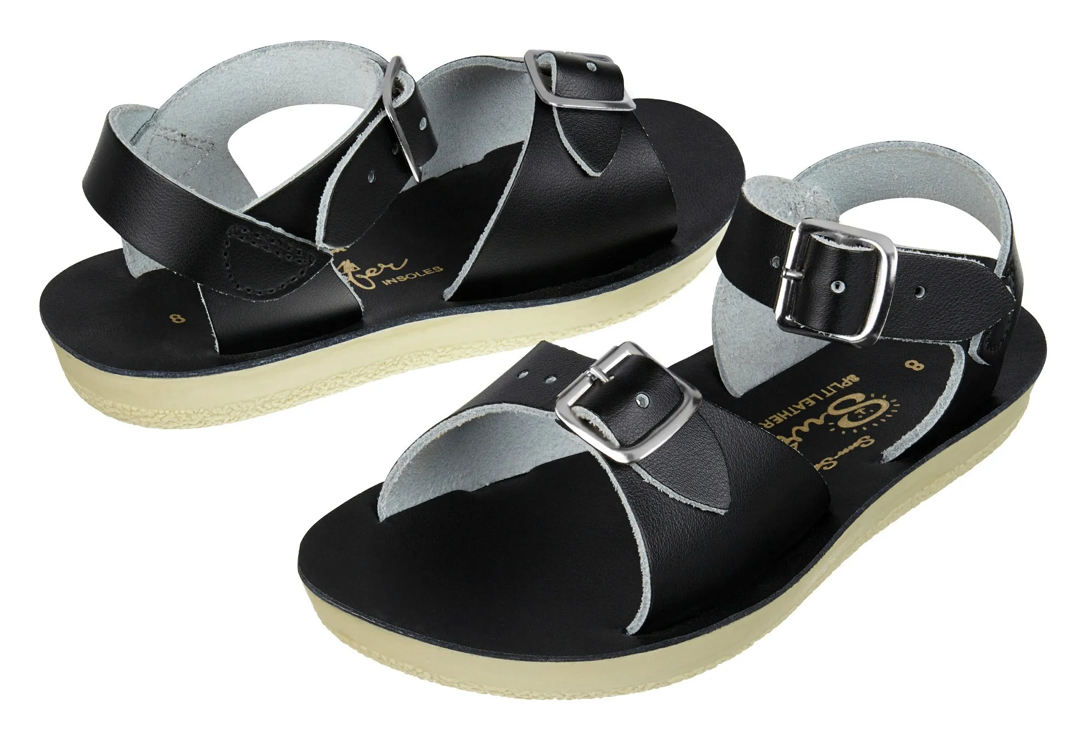 (1706) Salt-Water Sandal Surfer - BLACK