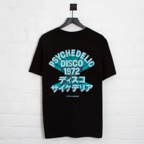 3D 1972 Psychedelic Disco Back Print - Tshirt - Black