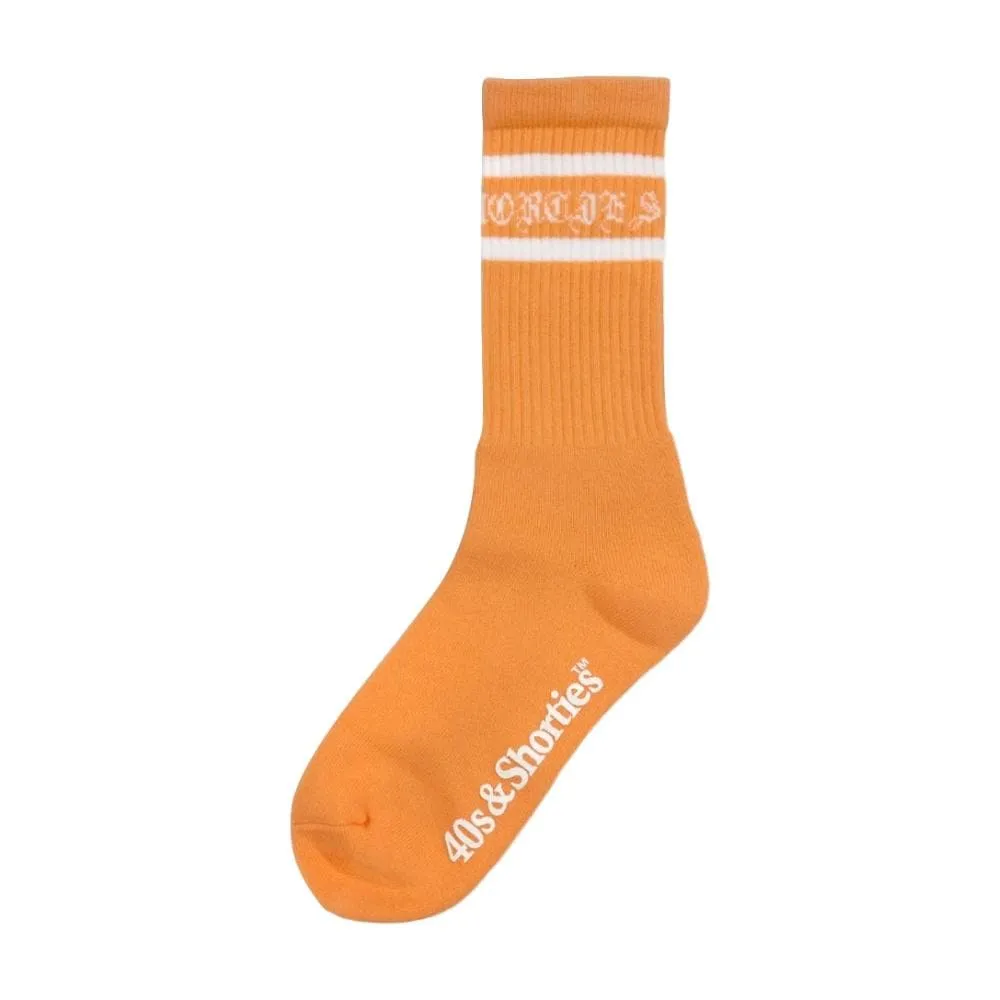 40'S AND SHORTIES OLD SCHOOL SOCKS -ORANGE