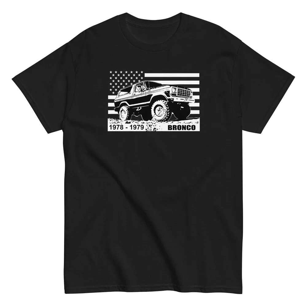 78-79 Bronco T-Shirt With American Flag