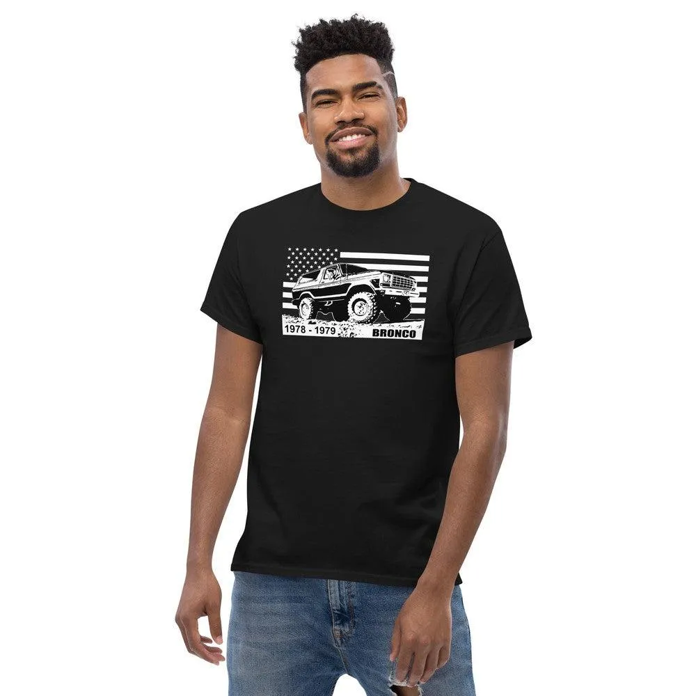 78-79 Bronco T-Shirt With American Flag