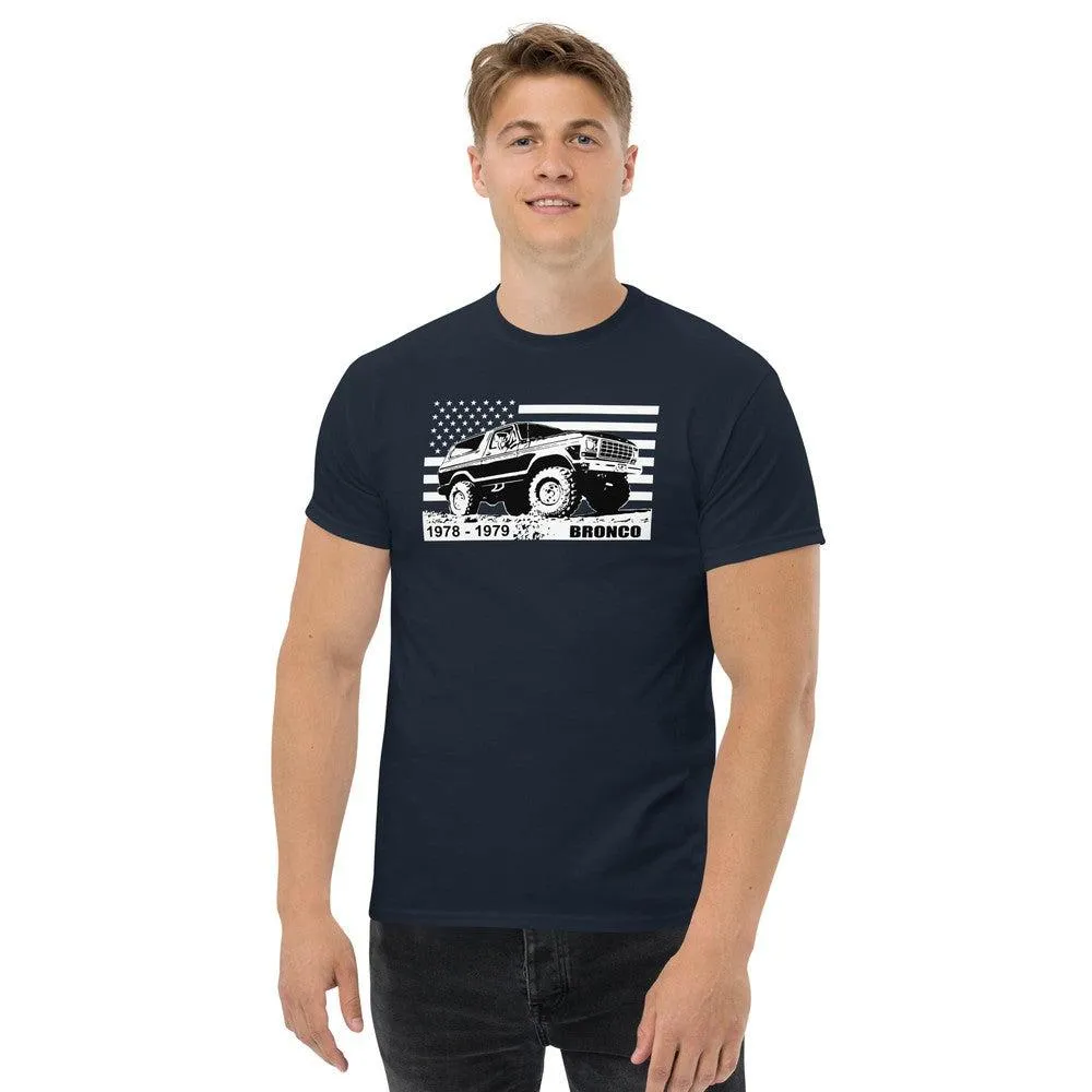 78-79 Bronco T-Shirt With American Flag