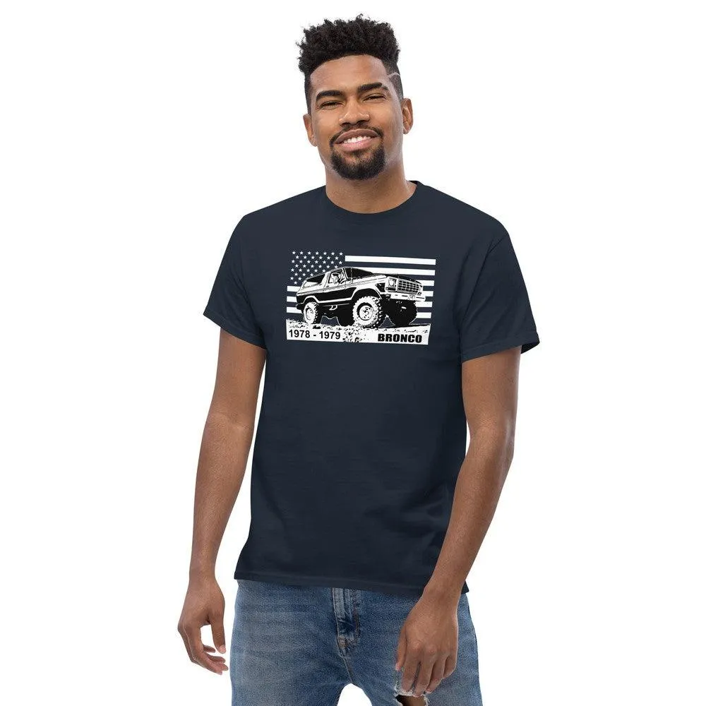 78-79 Bronco T-Shirt With American Flag