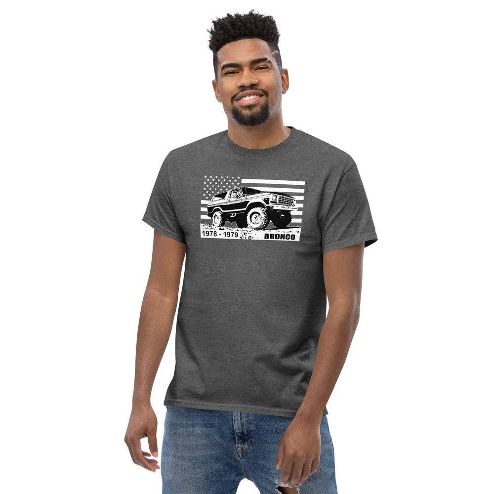 78-79 Bronco T-Shirt With American Flag