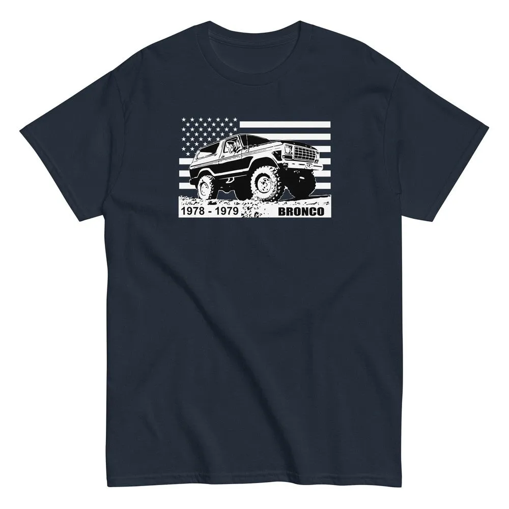 78-79 Bronco T-Shirt With American Flag