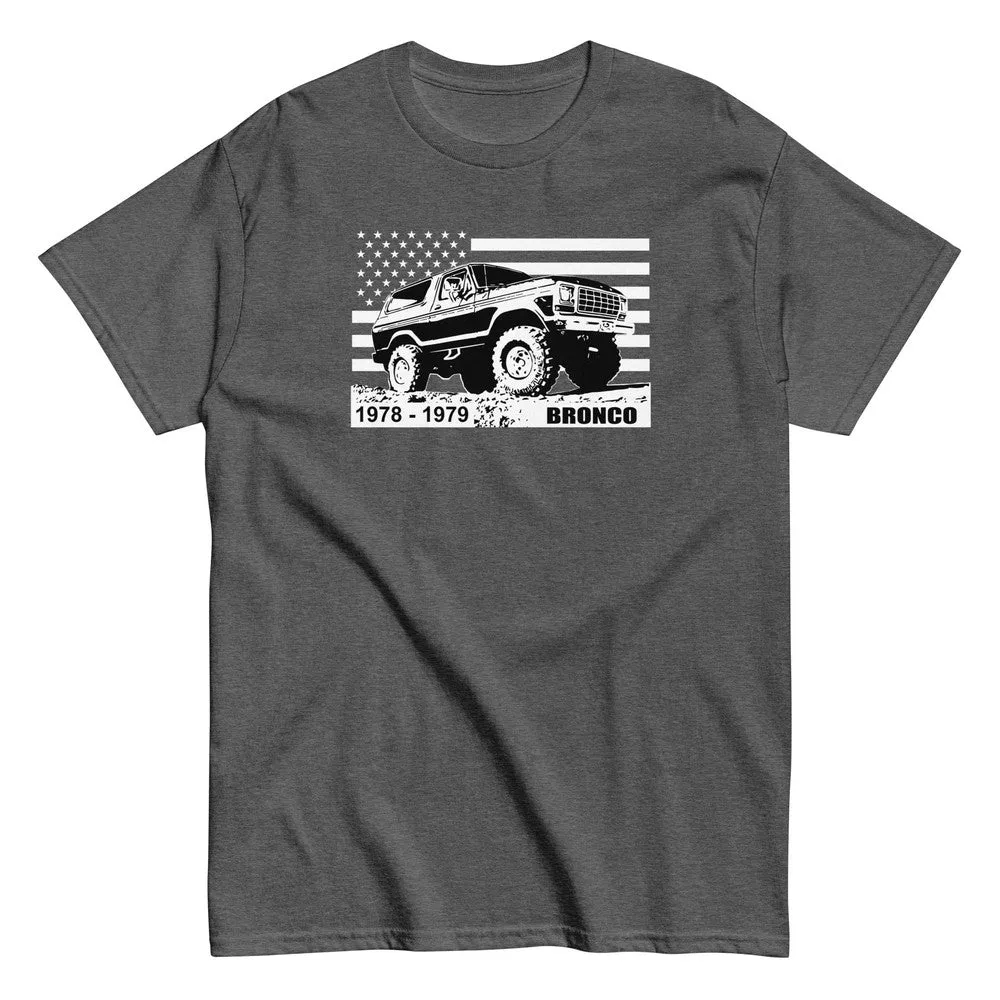 78-79 Bronco T-Shirt With American Flag