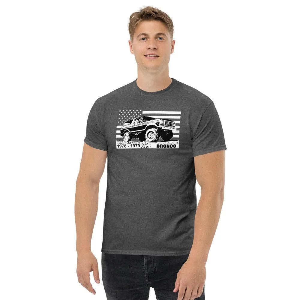 78-79 Bronco T-Shirt With American Flag