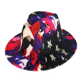 Abstract Patterned Panama Hat