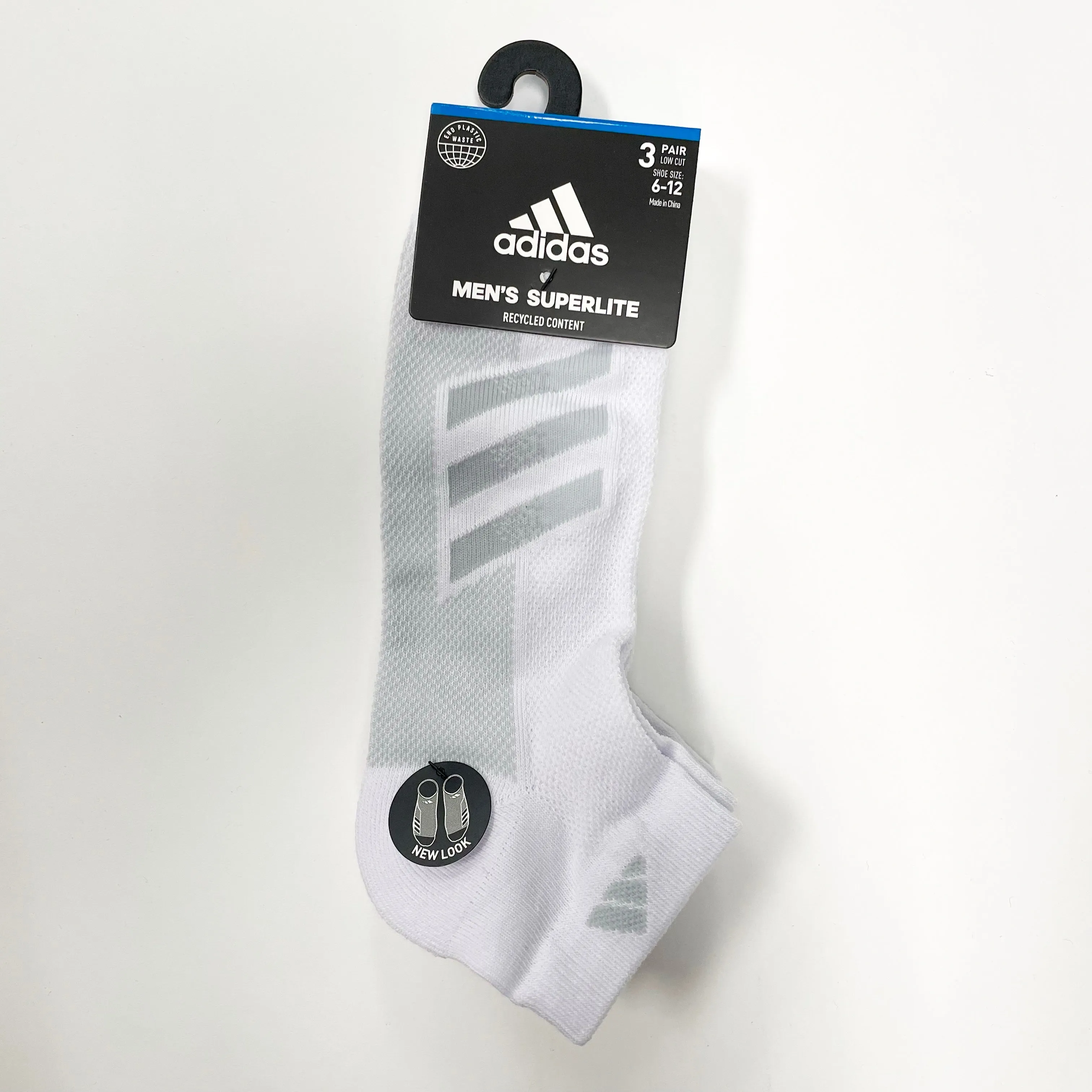 Adidas Men's Superlite low-cut 3 pairs socks