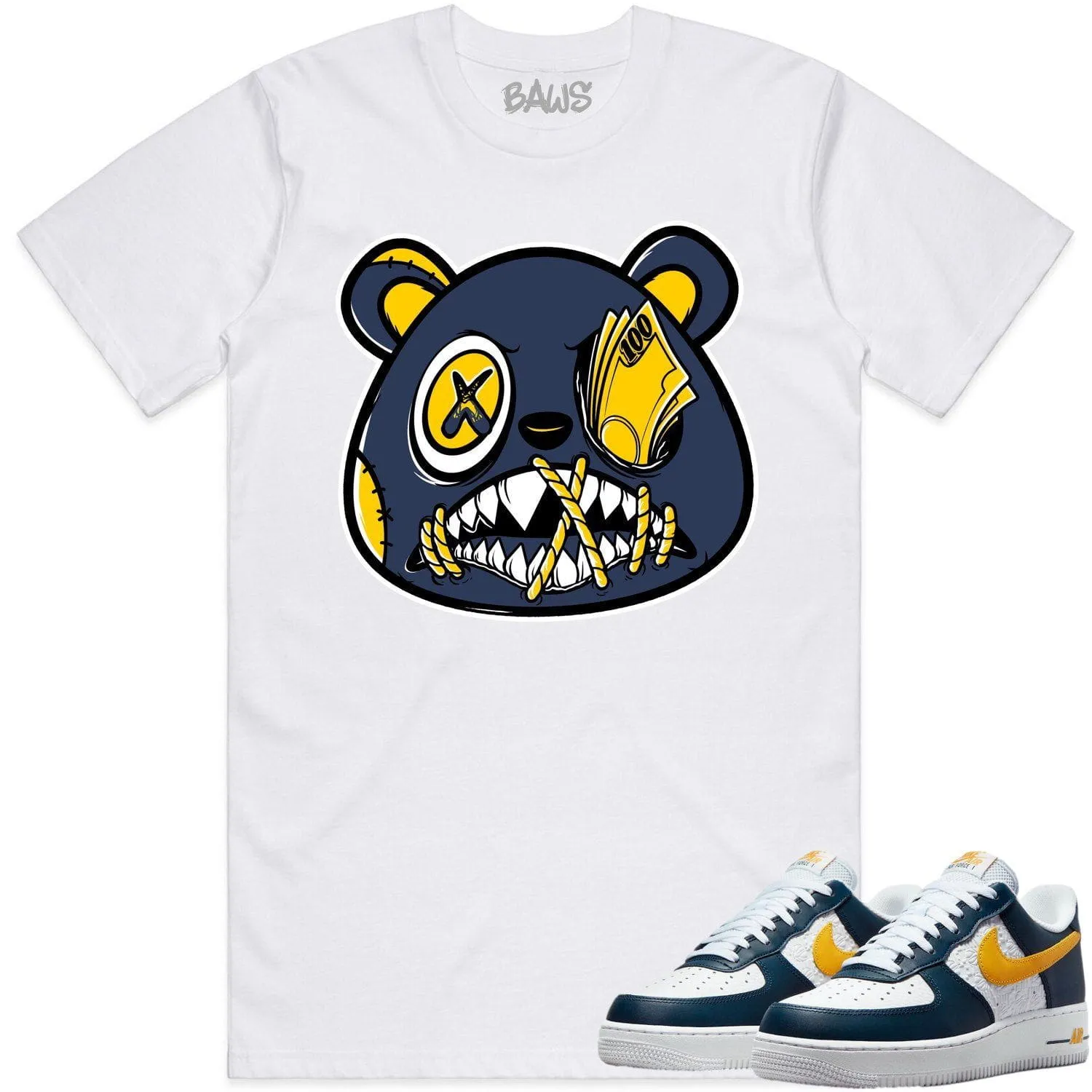 Air Force One Michigan AF1 Shirt to Match - MICHIGAN MONEY TALKS BAWS