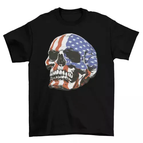 American Skull Patriotic T-shirt