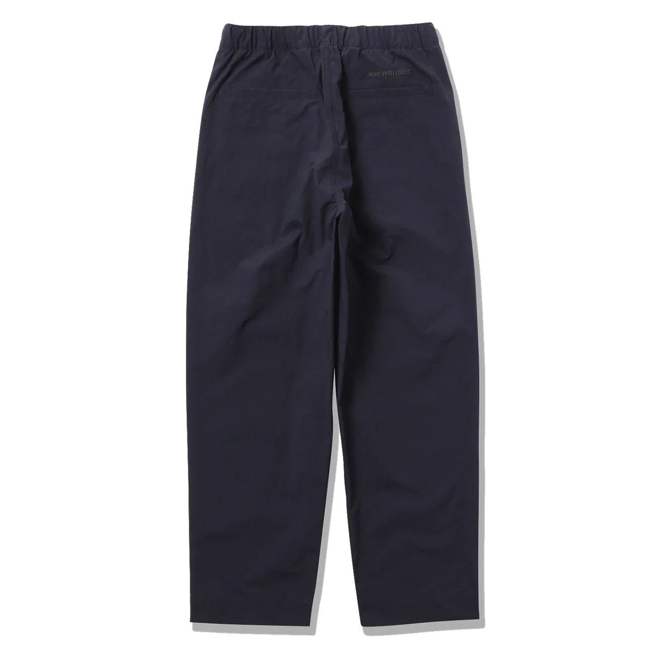 And Wander Nylon Chino Tuck Tapered Pants Navy