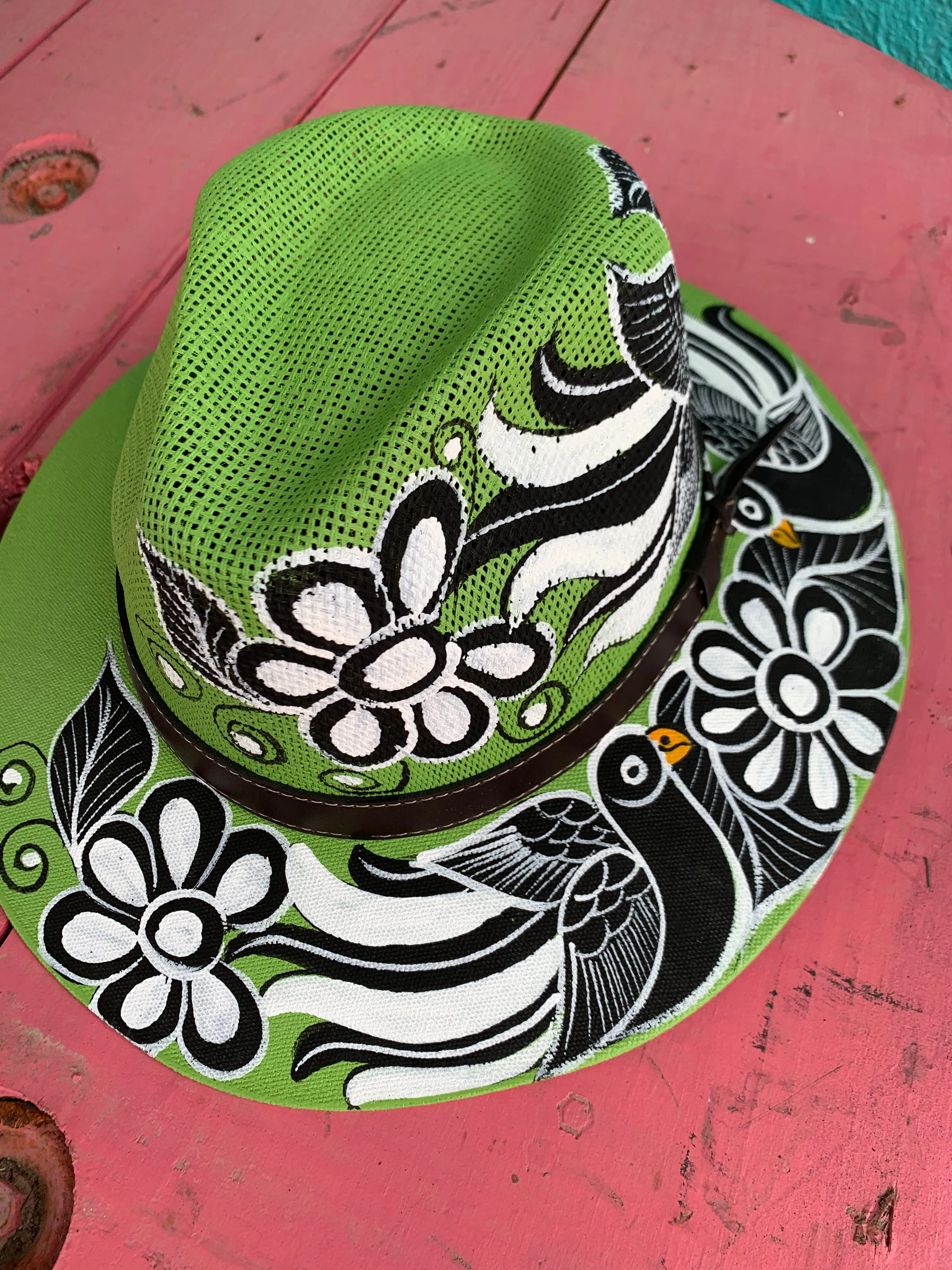 Artisan Hand Painted Hat -7 designs