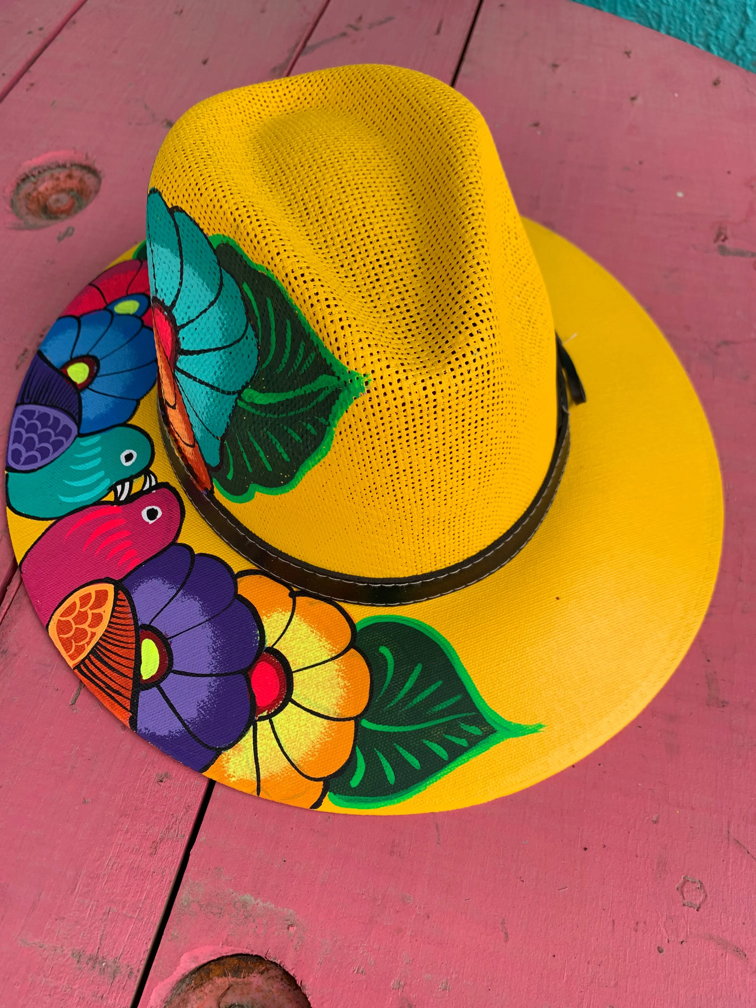 Artisan Hand Painted Hat -7 designs