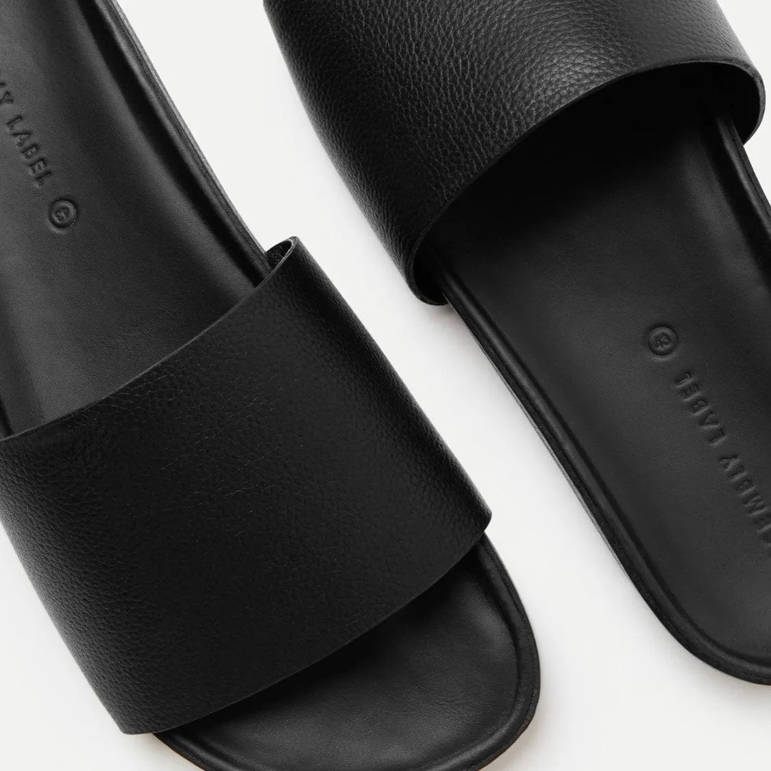 Assembly Label Single Strap Slide - Black