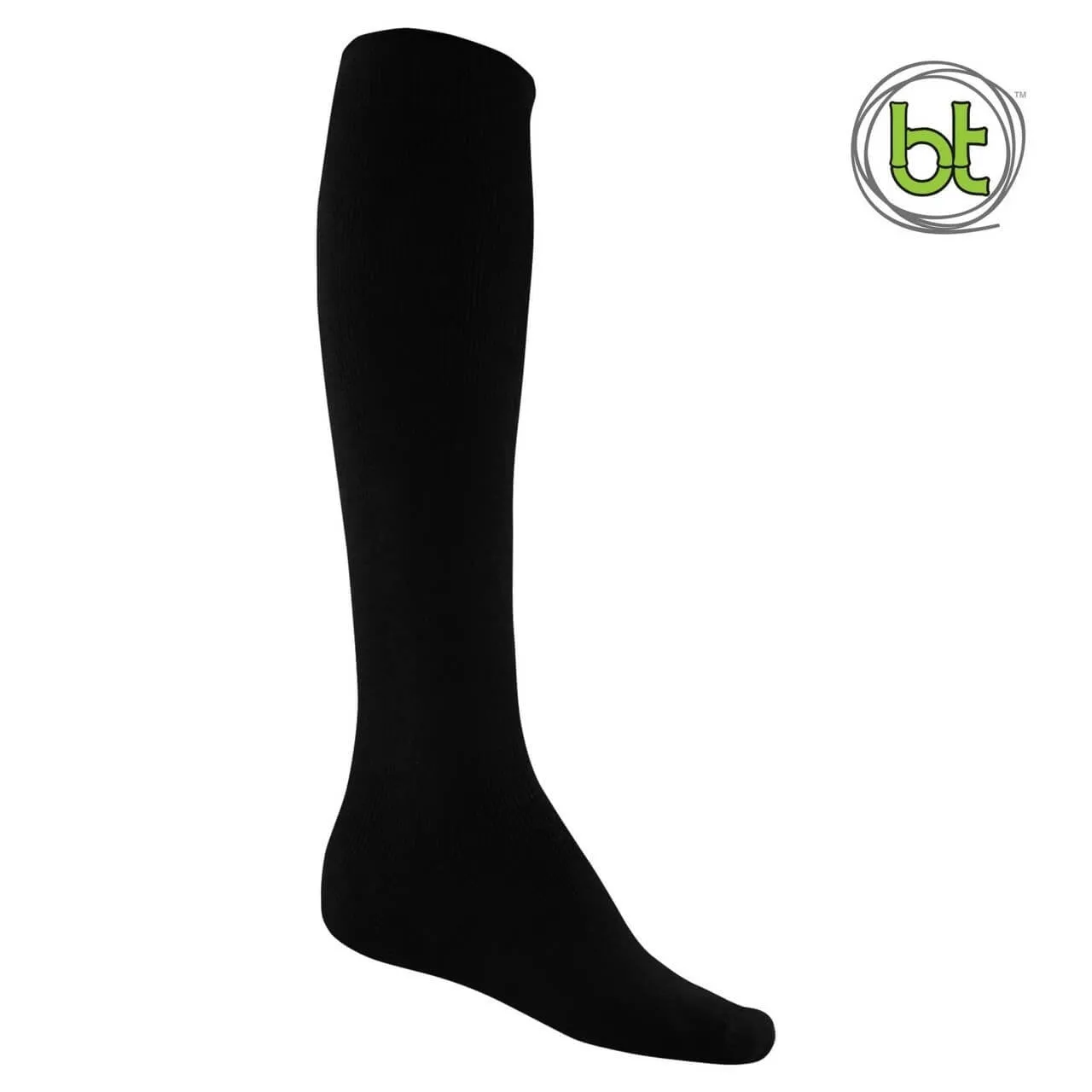 Bamboo Socks Extra Long Black