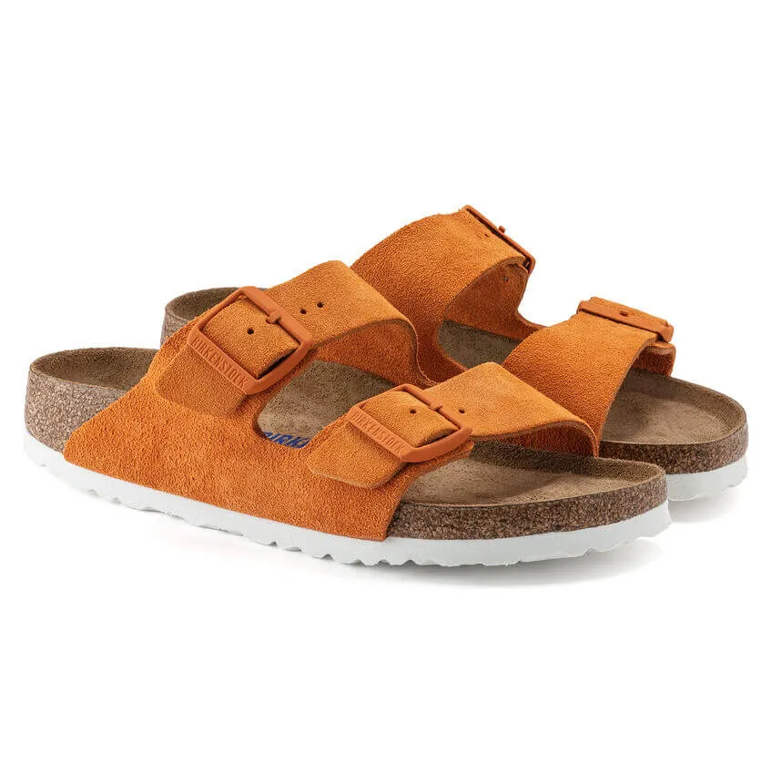 Birkenstock Arizona Narrow SFB Russet Orange Nubuck Leather