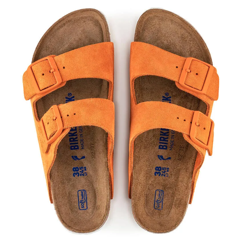 Birkenstock Arizona Narrow SFB Russet Orange Nubuck Leather