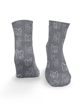 Border Collie Ankle Socks