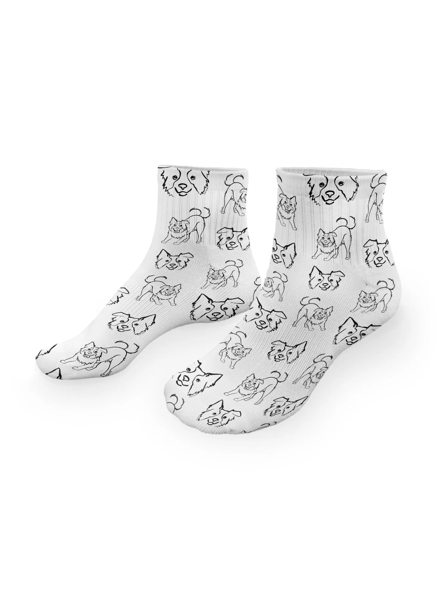 Border Collie Ankle Socks