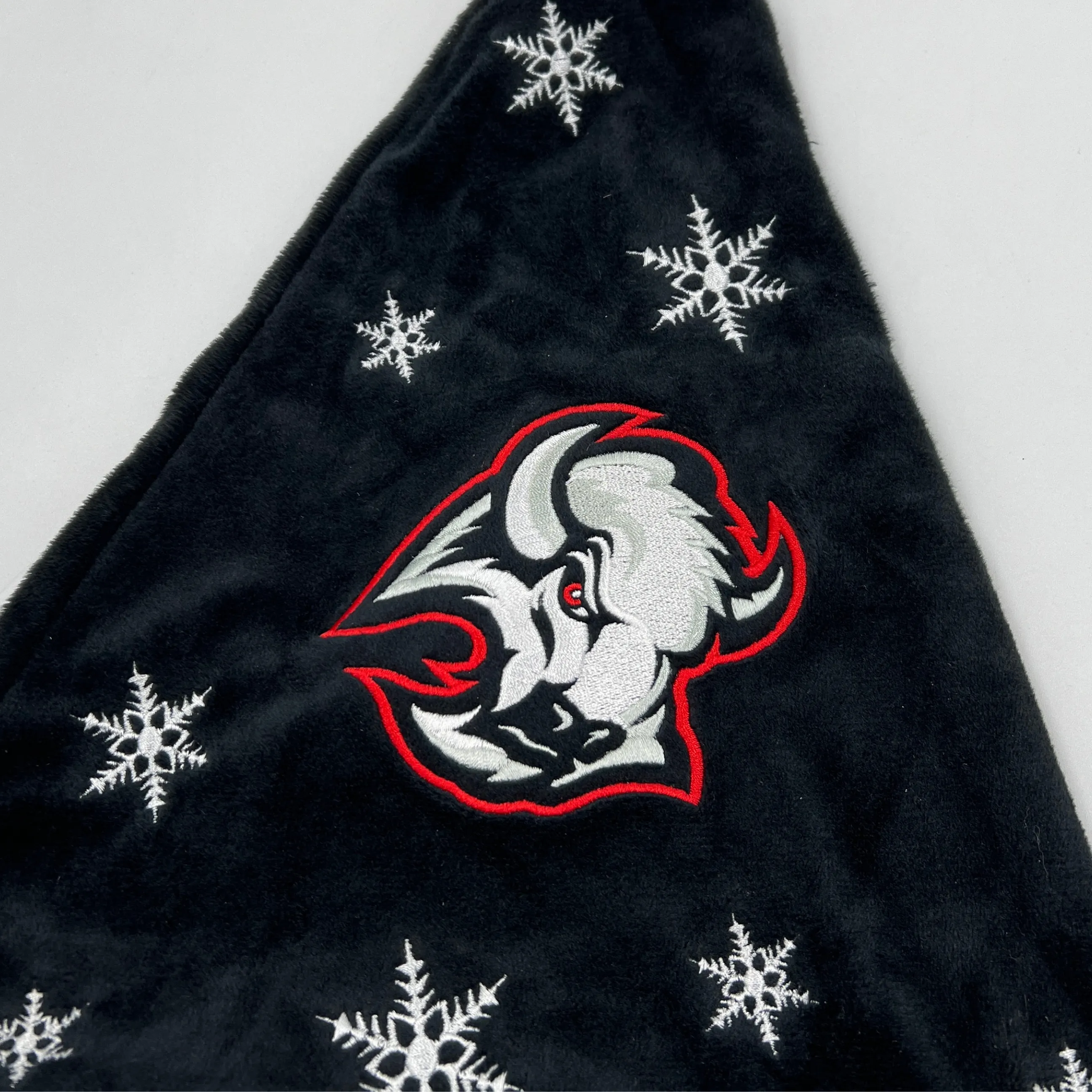 Buffalo Sabres Black & Red Holiday Santa Hat