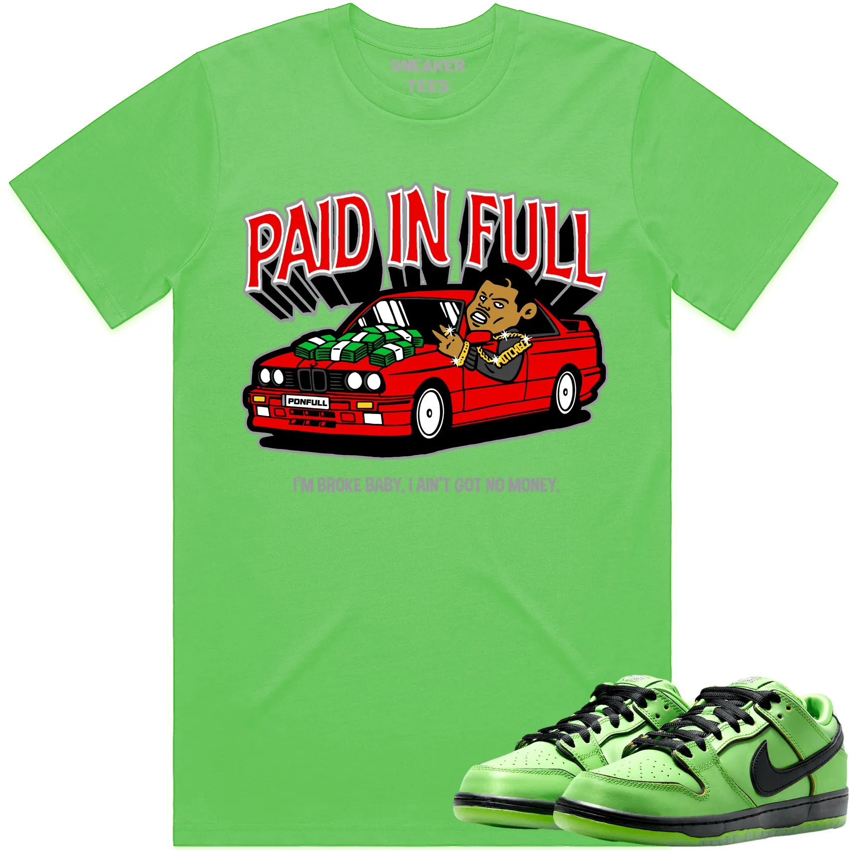 Buttercup PowerPuff Girls Dunks Shirt to Match - RED PAID