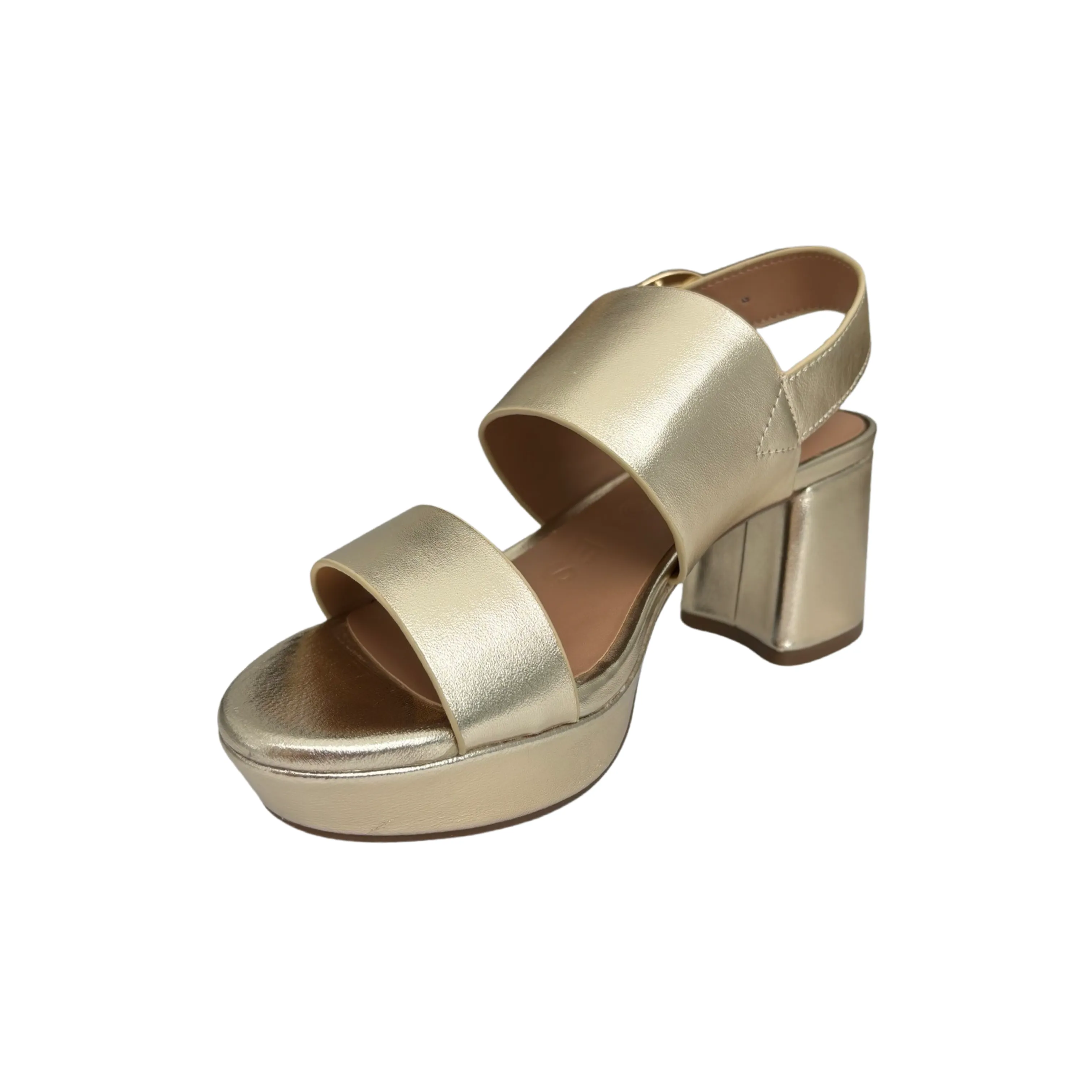 Camera Gold Metallic Sandal