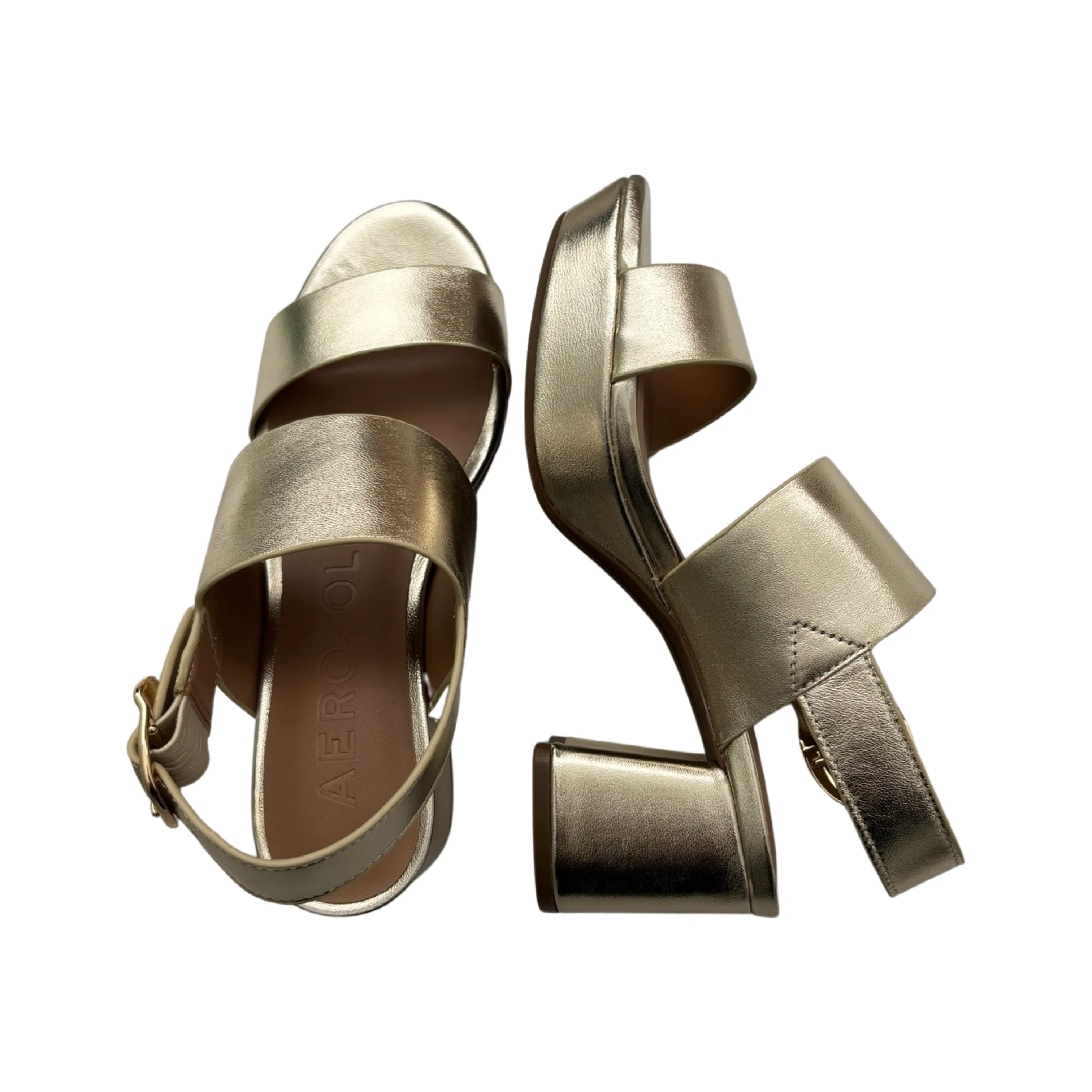 Camera Gold Metallic Sandal