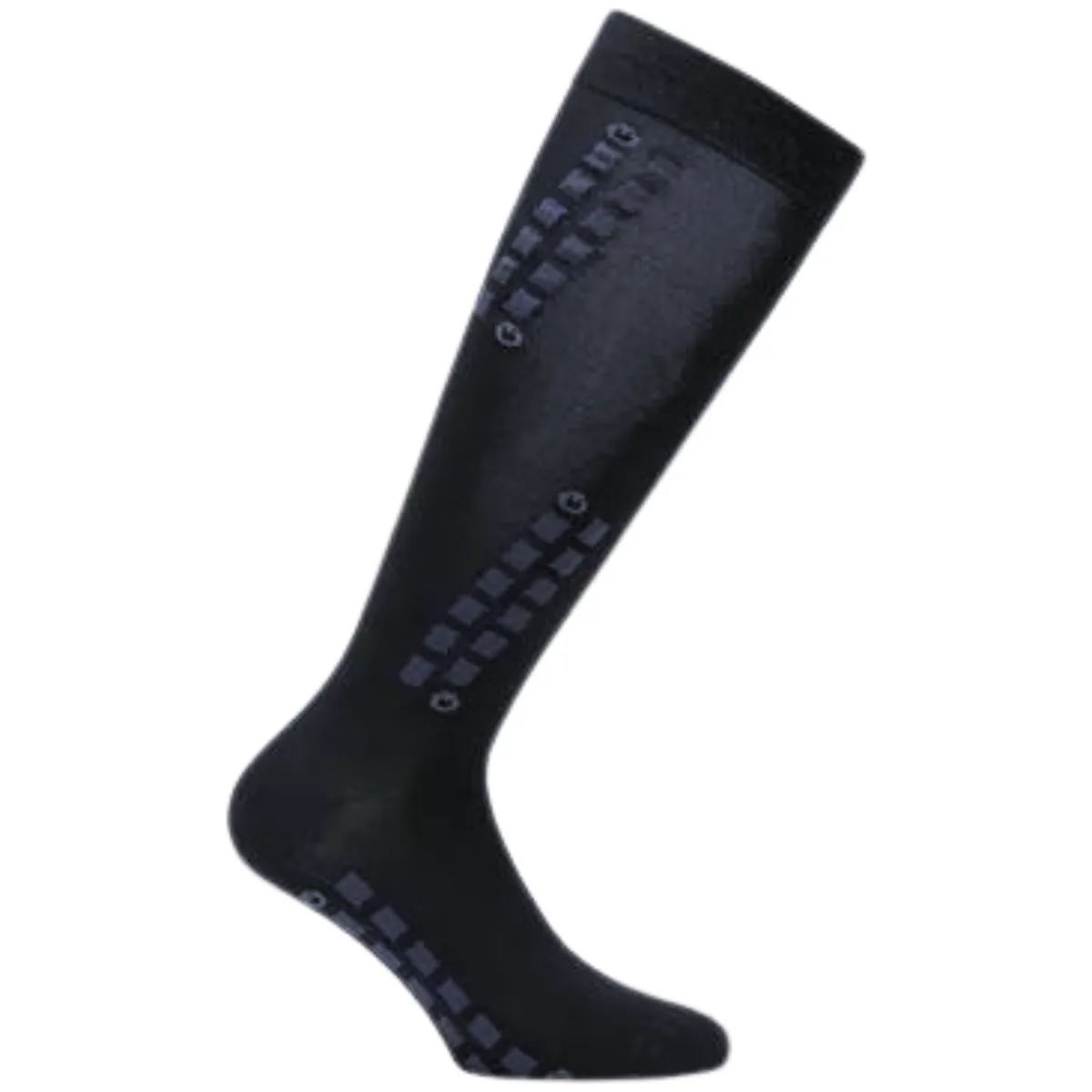 Cavalleria Toscana Block Socks in Navy - Medium