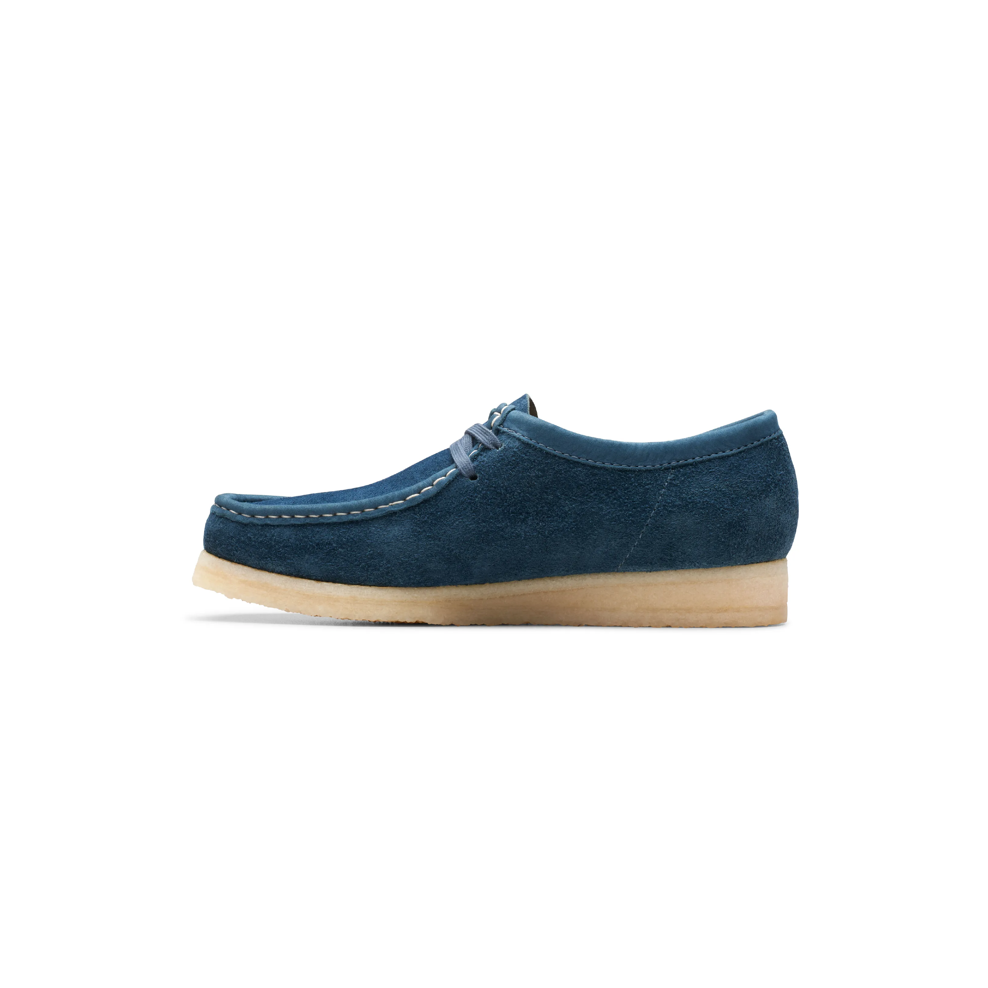 Clarks Wallabee Navy / Teal Suede