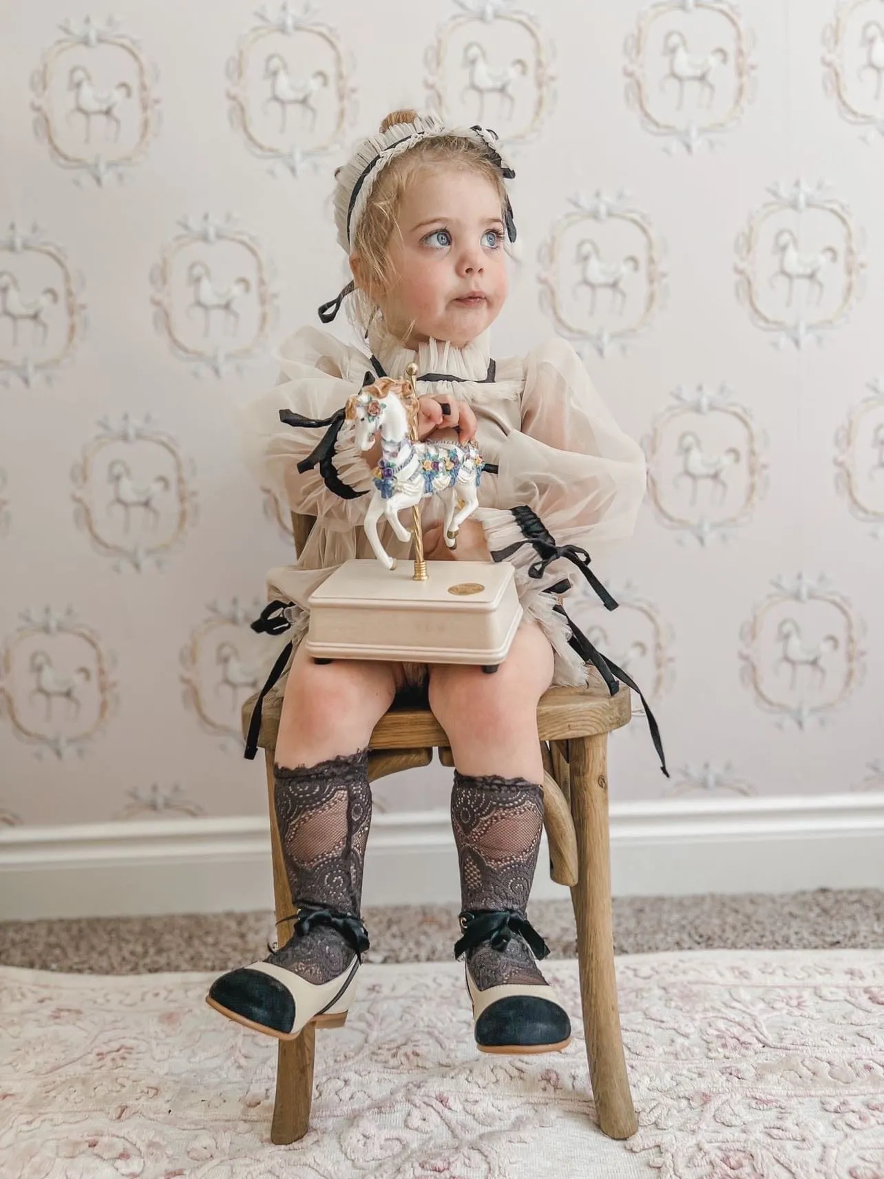 Coco Beige and Black Leather Sandals