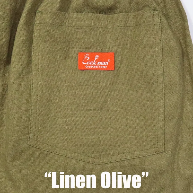 Cookman Chef Pants - Linen : Olive