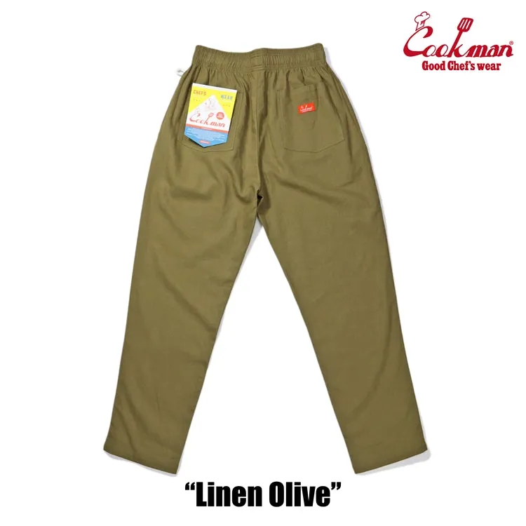 Cookman Chef Pants - Linen : Olive