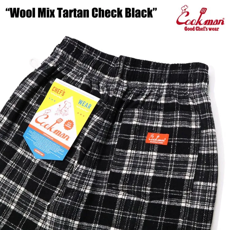 Cookman Chef Pants - Wool Mix Tartan : Black