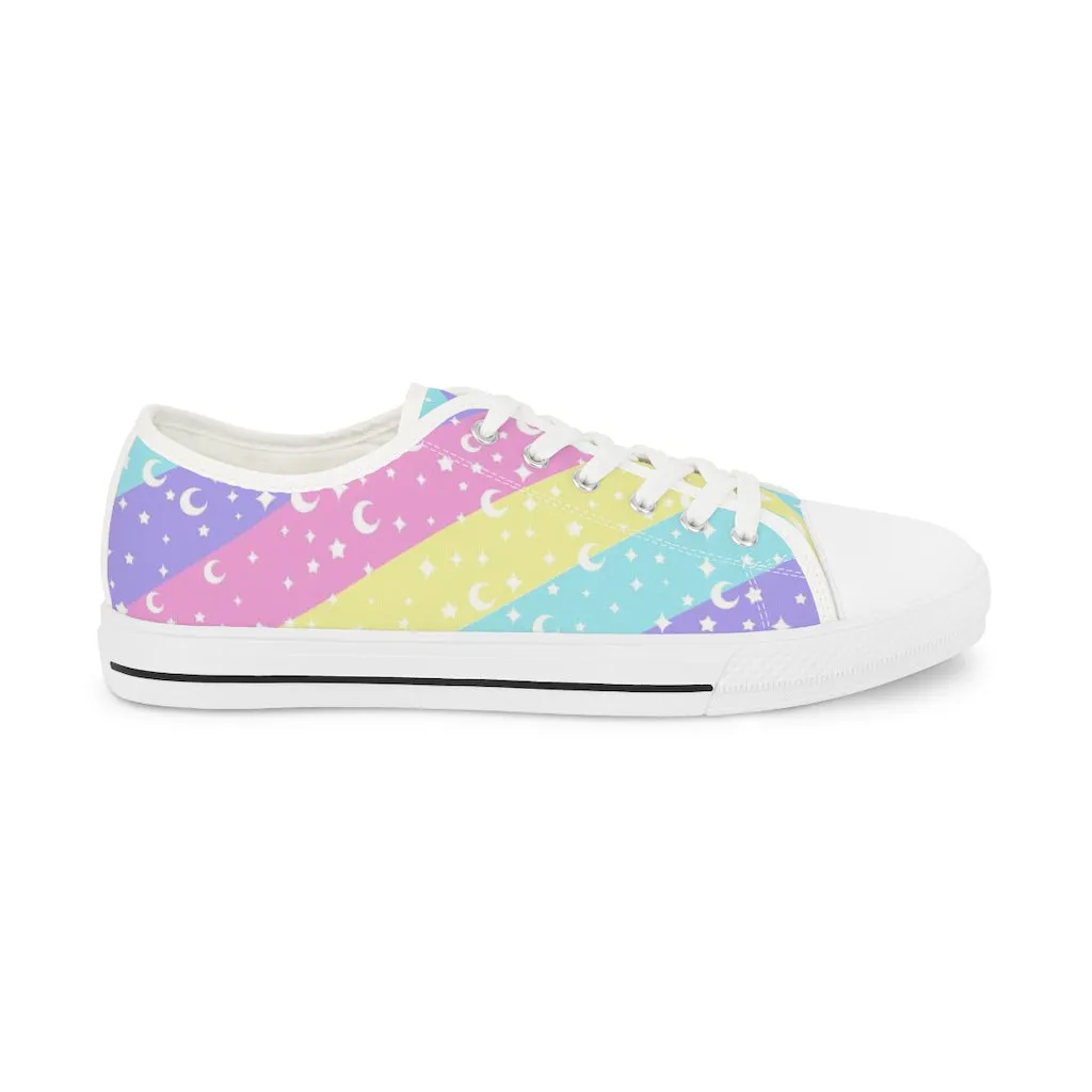 Cosmic Rainbow Men's Low Top Sneakers