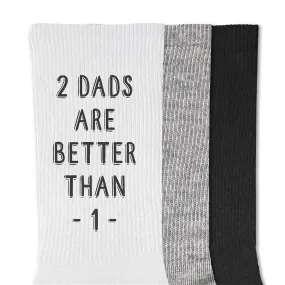 Dad Socks for a Gay Couple, 2 Dads are Better Than 1