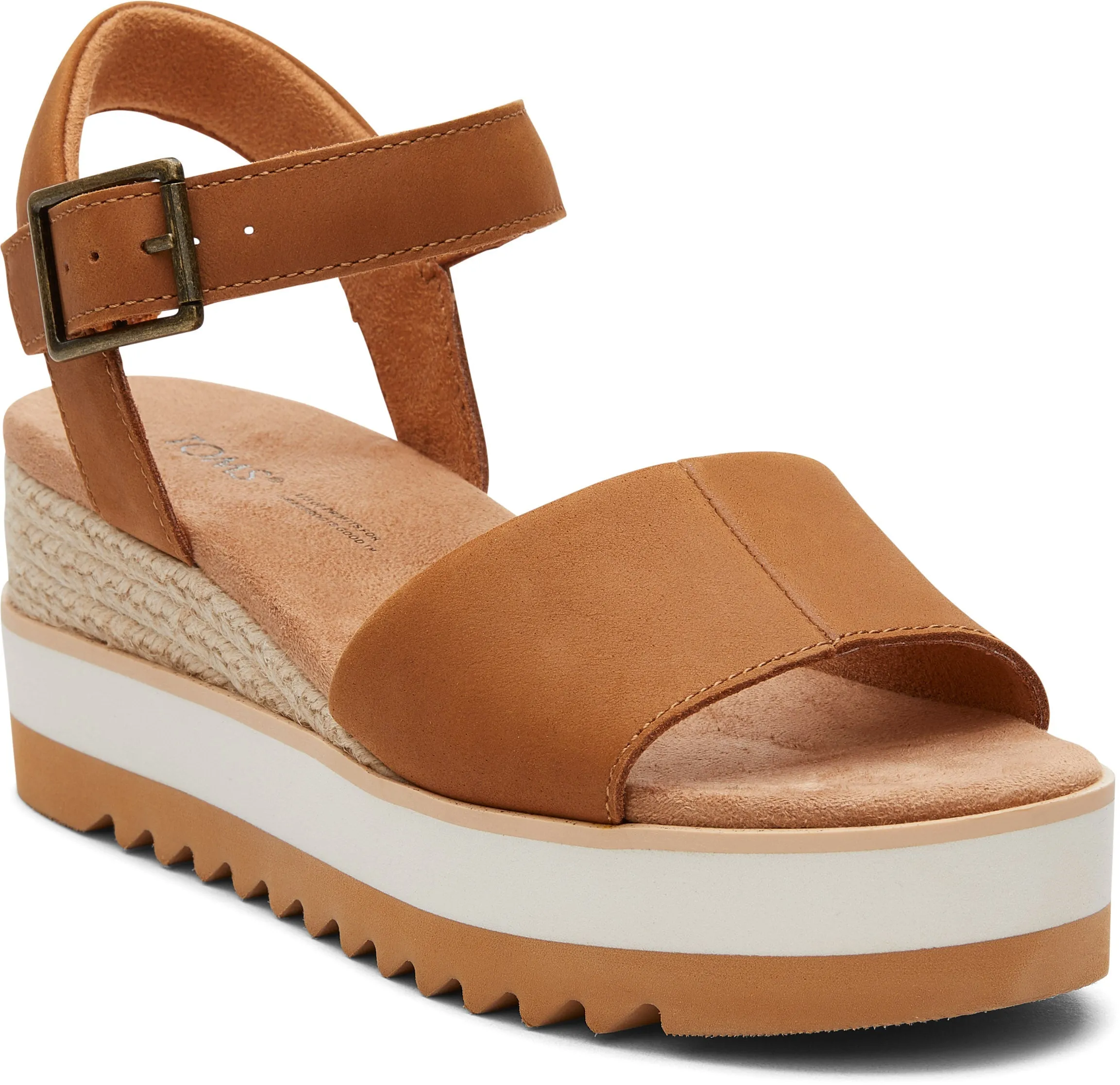 Diana Wedge Sandal - Tan Leather