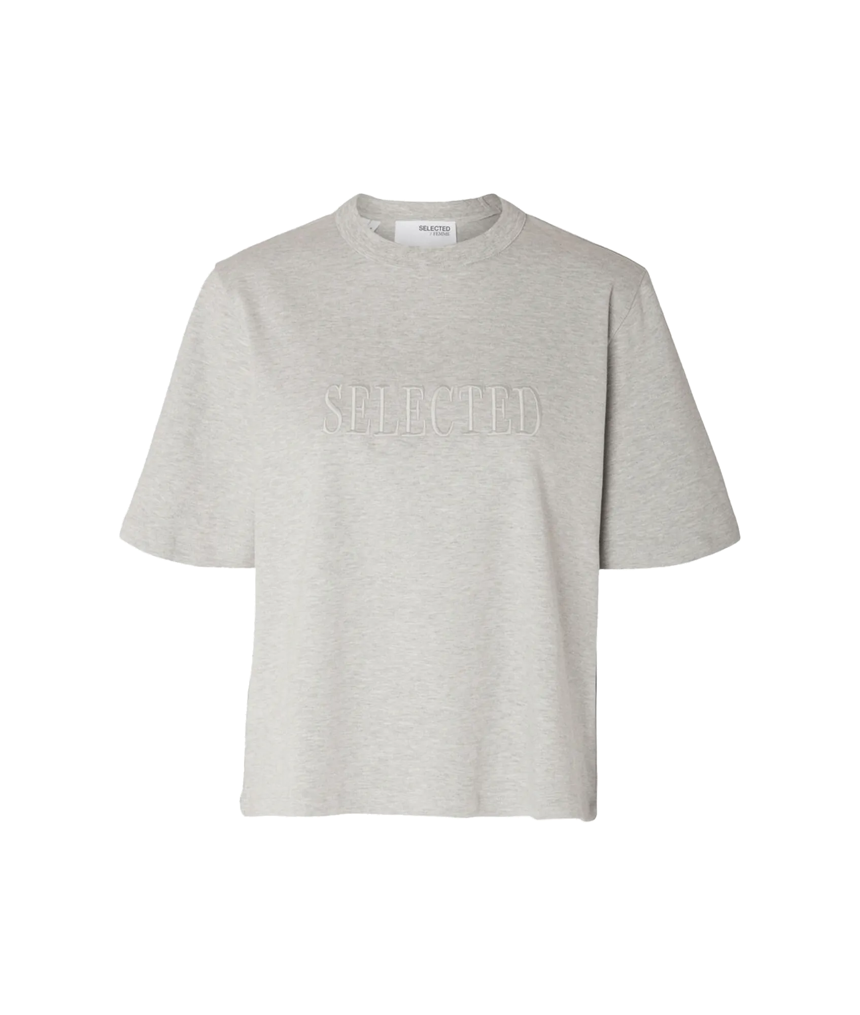 Embroidered T-shirt - Grey