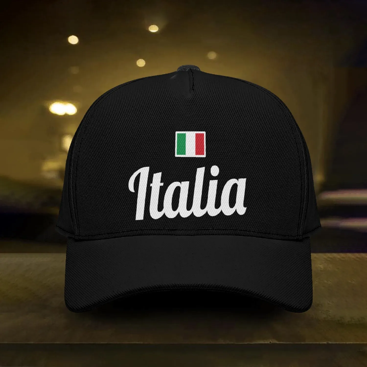 Italy - Baseball Cap Black