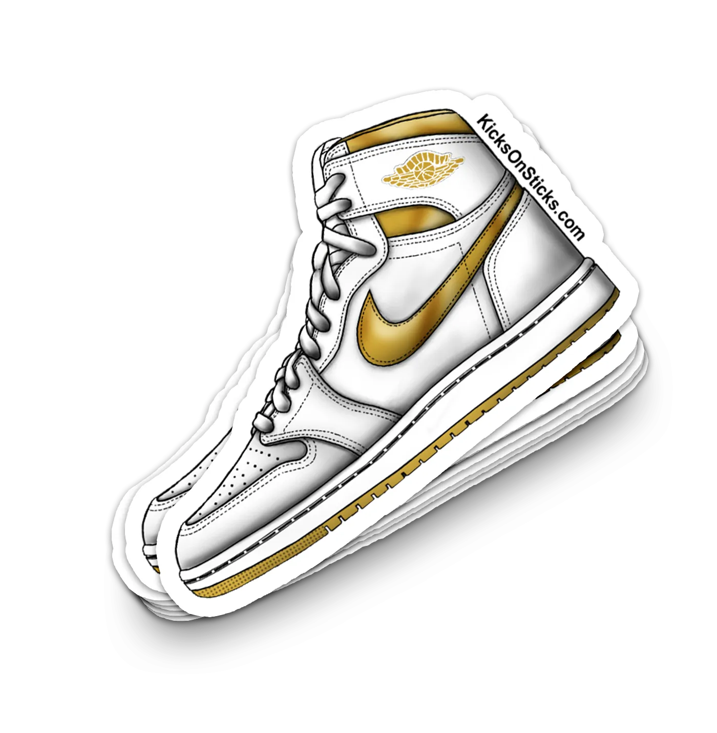 Jordan 1 "Metallic Gold" Sneaker Sticker