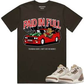 Jordan 3 Palomino 3s Shirt to Match - RED PAID