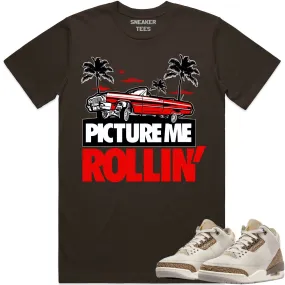 Jordan 3 Palomino 3s Shirt to Match - RED PMR