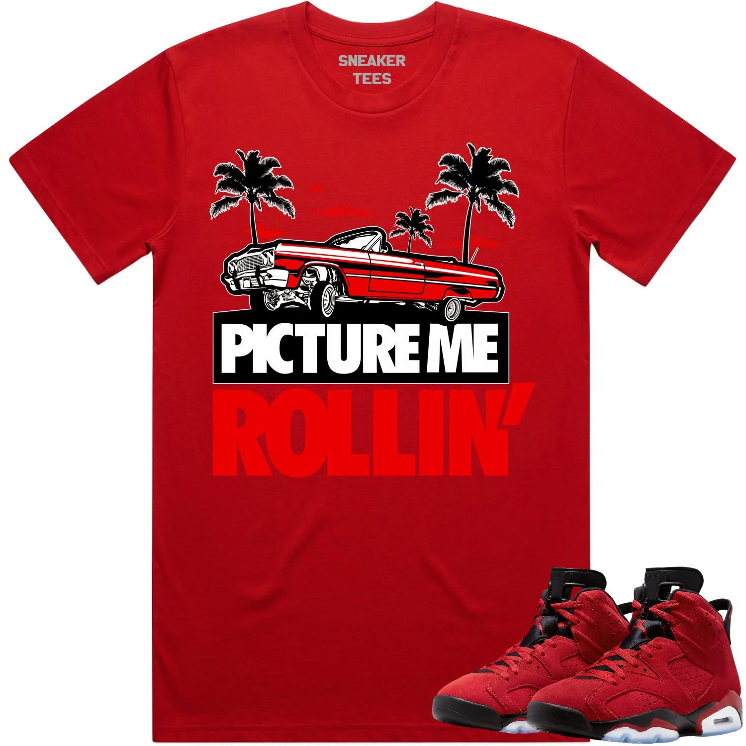 Jordan 6 Toro Bravo 6s Shirt to Match - RED PMR