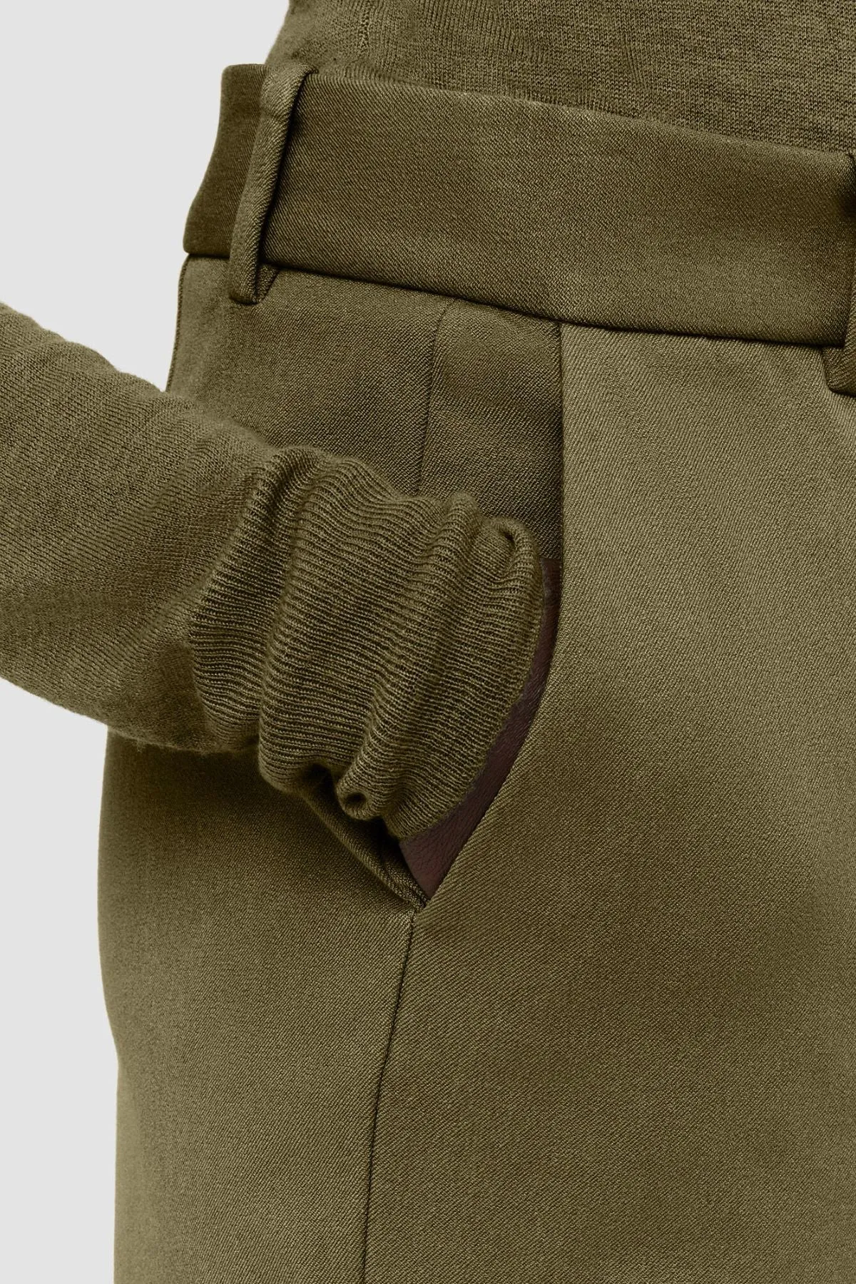 Joseph Stretch Tafira Pant - Dark Olive