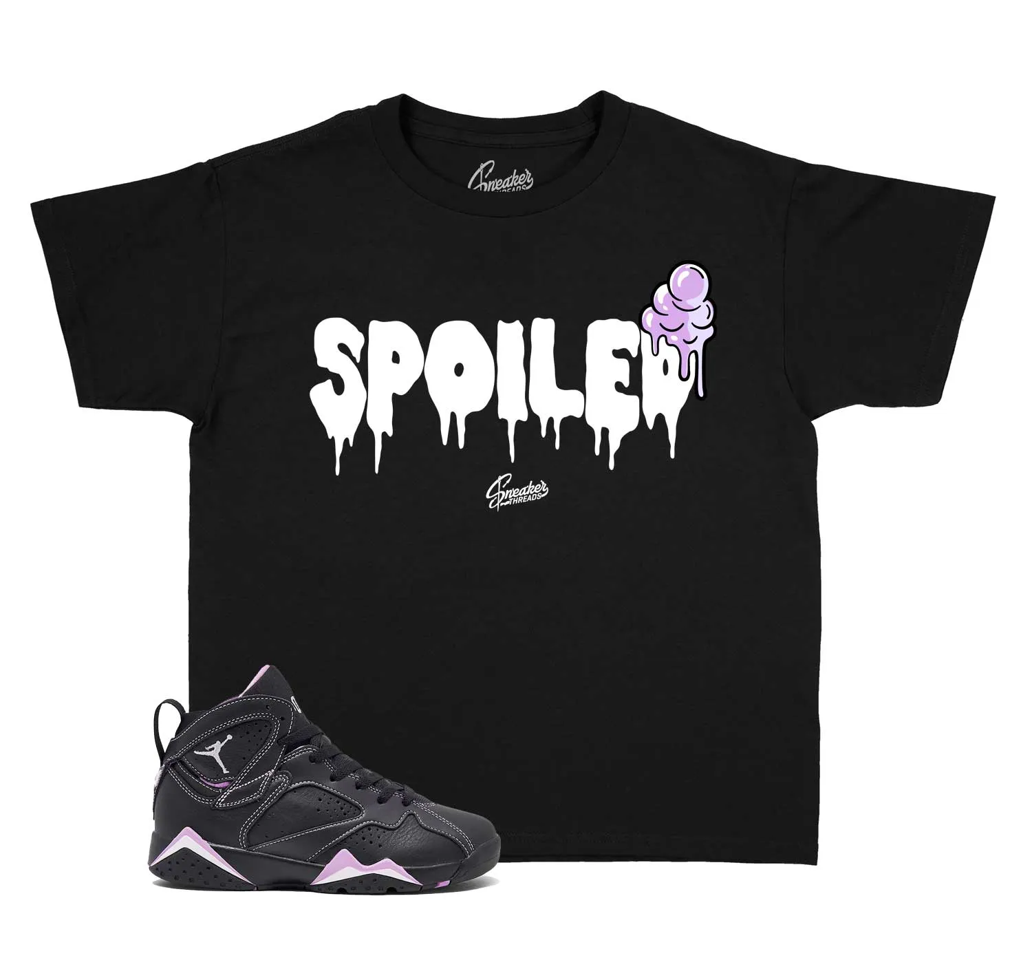 Kids Barely Grape 7 Shirt - Spoiled - Black