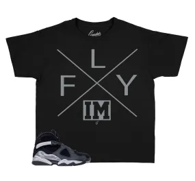 Kids Gunsmoke 8 Shirt - I'm Fly - Black