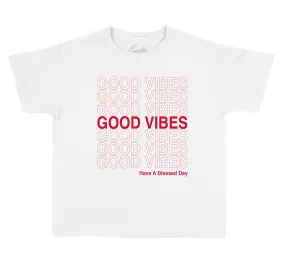 Kids Gym Red 9 Shirt - Good Day - White