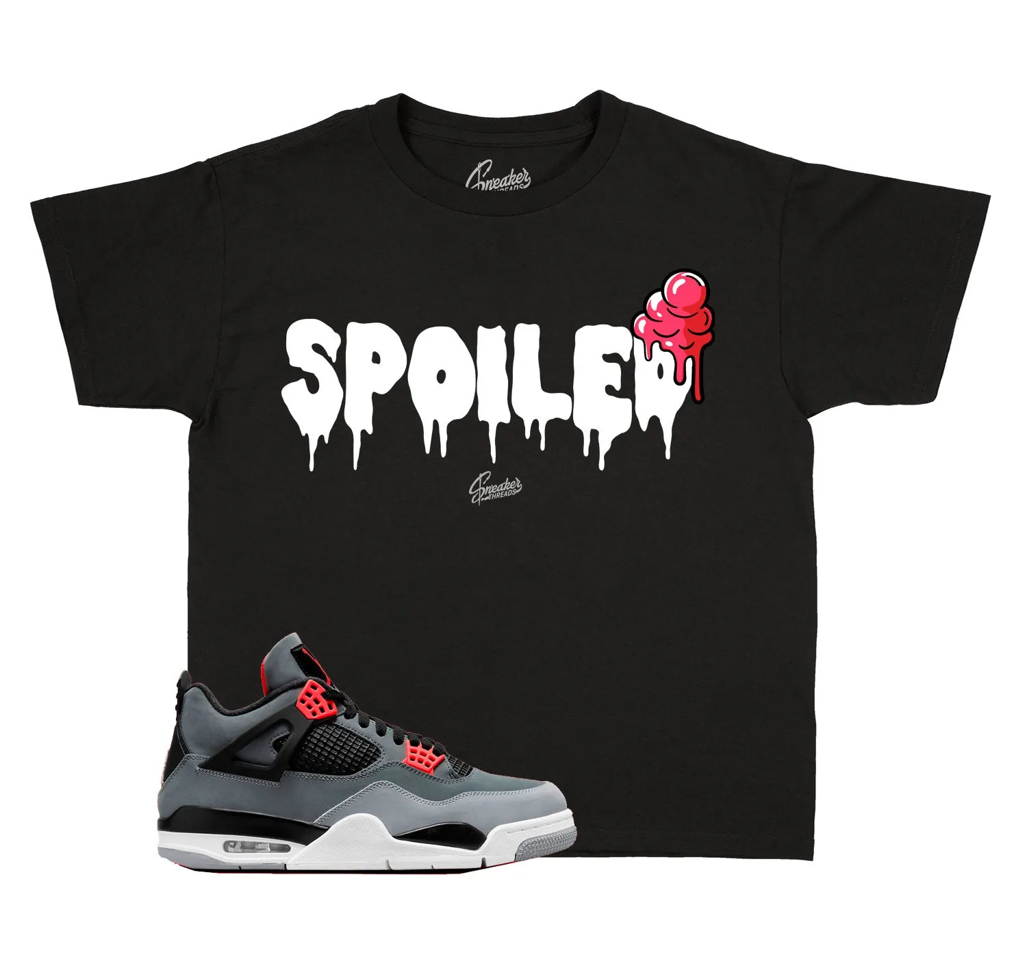 Kids Infrared 4 Shirt - Spoiled - Black