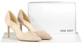 Kurt Geiger Nine West Beige Suede Eaval Court Shoes Bnib UK 8.5  👠