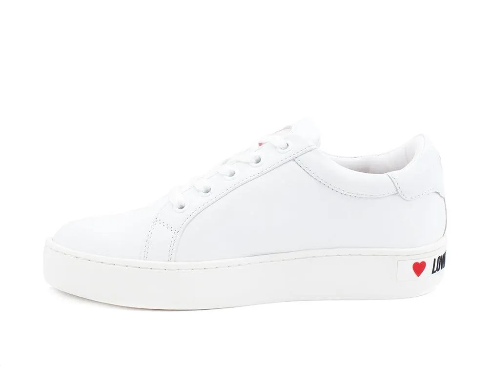 LOVE MOSCHINO Sneaker Cuore Bianco Ologram JA15023G1BIA510A